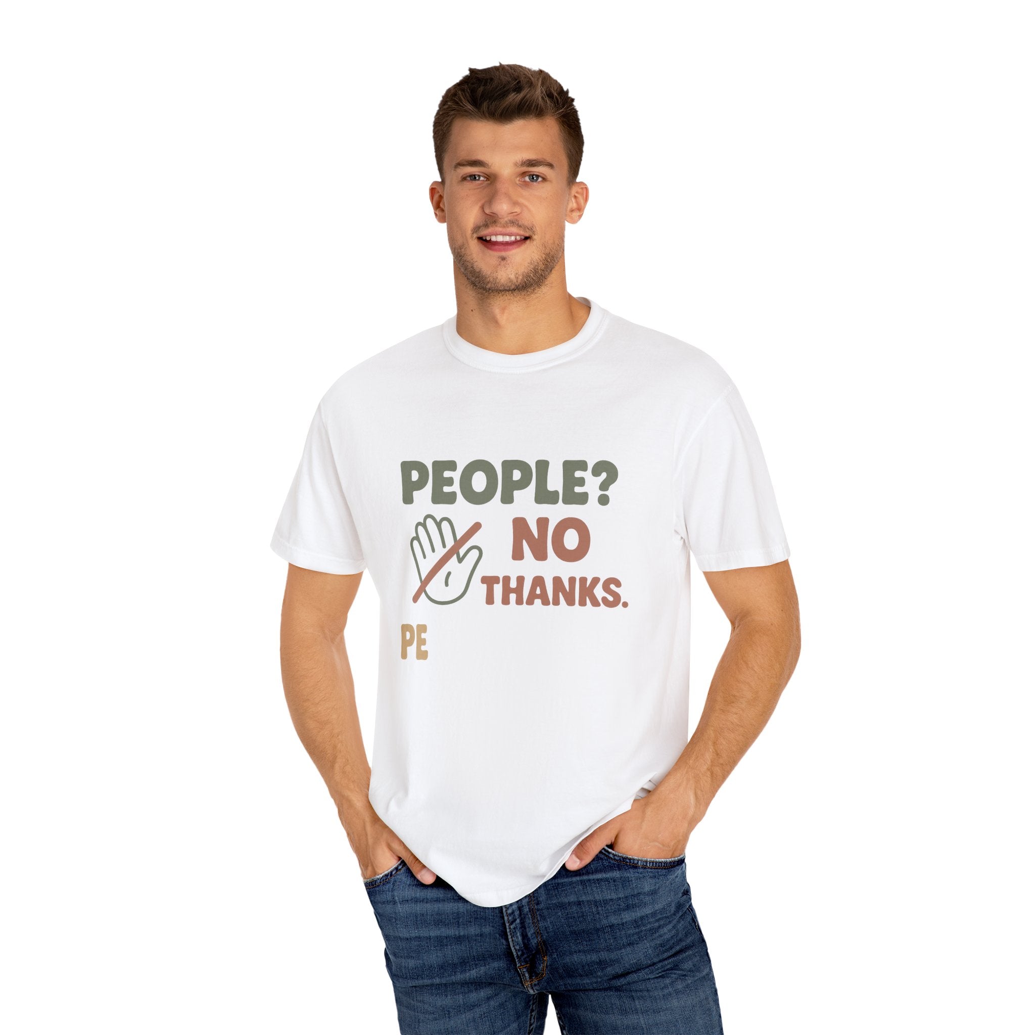 Humorous Unisex T-Shirt - "People? No Thanks"