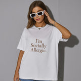 Socially Allergic Unisex Garment-Dyed T-Shirt