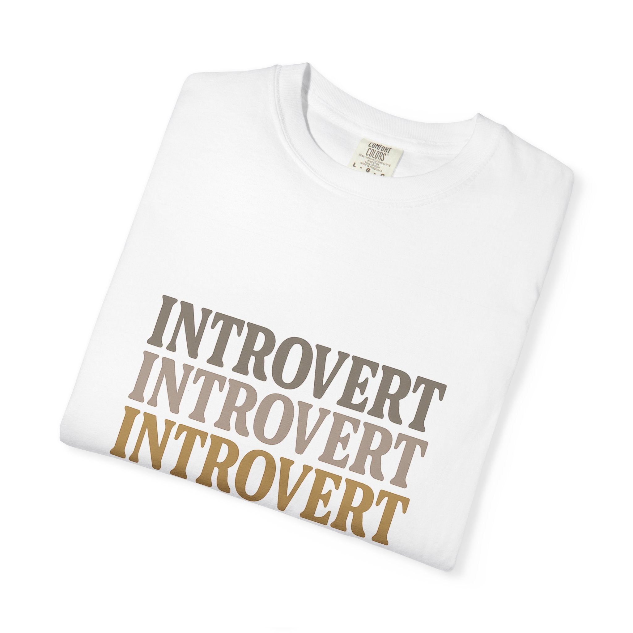 Introvert Vibes Unisex Garment-Dyed T-Shirt